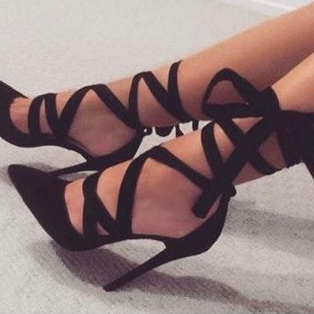 ALDO Black Tie Heels
